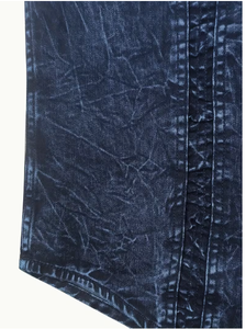 Camisa de Mezclilla para Hombre, Corte Slim Fit, Manga Larga, Cuello Clásico, Cierre de Botones, Lavado Medio, Transpirable, 100% Algodón, Estilo Casual y Elegante - Product Image 5