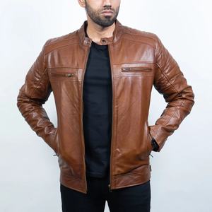 Chaqueta de Cuero para Hombre al por Mayor – Estilo Casual y Motero, Corte Ajustado, Cuero Premium Suave, Suministro Directo de Fábrica - Product Image 6