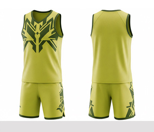 Maillot de basket-ball sublimé de qualité supérieure et short en polyester respirant à séchage rapide, vêtements de sport d'équipe pour hommes, femmes et jeunes - Product Image 1
