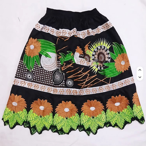 Jupe Hawaïenne Mi-Longue Brodé(e) Unie de Haute Qualité 100% Polyester pour Femme – Dernier Design Micronésien Écologique - Product Image 1