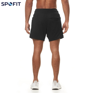 2026 Summer Plus Size Knitted Breathable Anti-Wrinkle Eco-Friendly <b>Men's</b> Beach Running Fitness Swim <b>Trunks</b> Mid Waist Drawstring - Product Image 6