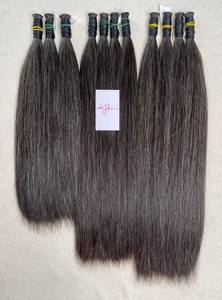 ผมต่อสีเทาธรรมชาติแบบเป็นมัด  ผมแท้เวียดนาม 100% ไม่ผ่านการแปรรูป  แบบไม่ใช่เรมี่  ซุปเปอร์ดับเบิ้ลดรอน  ผมดิบแบบเป็นมัด ผมตรง - Product Image 2