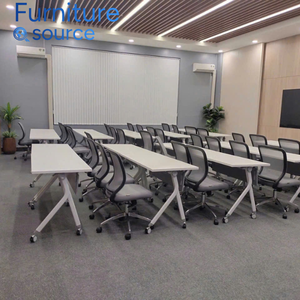 Mesa de entrenamiento de melamina MDF plegable compacta al por mayor-Precio bajo Morden Ideal para talleres-Suministro de fábrica de muebles de Vietnam - Product Image 3
