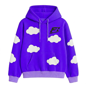 Sudaderas con Capucha Personalizadas con Estampado de Nubes, Oversize, de Algodón FRENCH TERRY, Estilo Casual Urbano, Manga Larga, Venta al por Mayor - Product Image 6