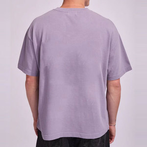 OEM High Quality Drop Shoulder Panel Customizable Summer Sports T-Shirt Streetwear Embroidered Logo Make Your Own Breathable - Product Image 6