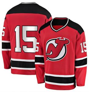 Maillot de hockey sur glace personnalisé avec logo OEM ODM, respirant, imprimé, vente en gros, uniforme de hockey sur glace, vêtements de sport par sublimation, 100% polyester - Product Image 1