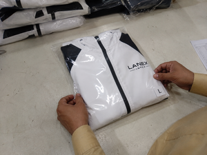 Custom White Black Hooded Windbreaker <b>Jacket</b> | <b>Lightweight</b> Waterproof Outdoor <b>Jacket</b> | Sublimated Sports <b>Running</b> Training <b>Jacket</b> - Product Image 5