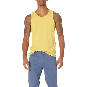 Camiseta sin mangas para hombre, la más vendida, servicio OEM, informal, para gimnasio, talla grande, transpirable, de secado rápido, con bordado a máquina. - Product Image 4