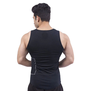 Débardeur côtelé personnalisé pour homme, thermique, respirant, séchage rapide, en fibre de bambou, décontracté, sportswear, fitness - Product Image 3