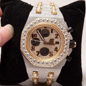 Fully Iced Out Diamond <b>Watch</b> Automatic Moissanite Diamond <b>Watch</b> Solid <b>Watch</b> for <b>Men's</b> Fashion Jewelry - Product Image 2