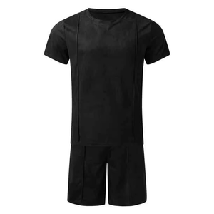 Conjunto Deportivo de Dos Piezas Personalizado para Hombre, Pantalones Cortos y Camiseta, Venta Especial OEM para Entrenamiento en Gimnasio y Deportes al Aire Libre - Product Image 3