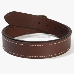 Cinturón Casual de Cuero para Hombre, 100% Piel de Vaca, Marrón, Doble Costura, para Jeans o Pantalones - Product Image 6