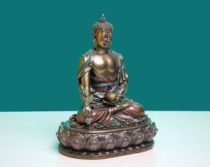 POLYRESIN Eco-Friendly Hand-painted Nirmala Handicrafts NH2083 High Quality <b>Large</b> Thai <b>Buddha</b> <b>Statue</b> From Rajasthan - Product Image 4