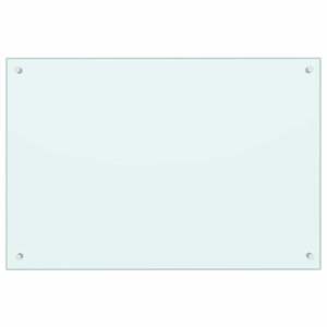 แผ่นกันเปื้อนครัว 2 ชิ้น ขนาด 35.43 X 23.62 นิ้ว กระจกนิรภัยสีขาว ช่วยเพิ่มสไตล์และความทนทานให้กับห้องครัวของคุณ - Product Image 4