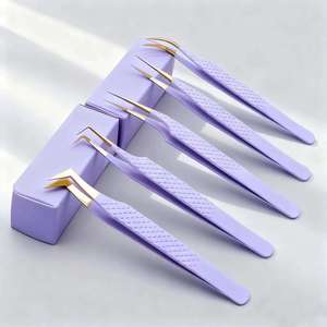 Pinzas para Pestañas DANTRIC IMPLANTS, Profesionales, Blancas, con Diseño de Diamante, con Colgante de Regalo, Punta de Acero Inoxidable de Precisión - Product Image 6