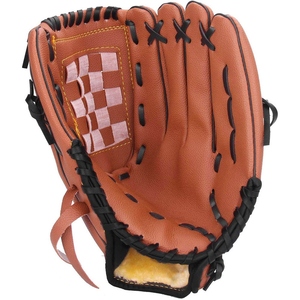 Leather Baseball Glove Right-Handed Outfield Full Finger H-Web <b>Hook</b> And Loop Closure Adult Size Non-Slip All Seasons - Product Image 6