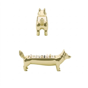 Soporte de Lujo para Anillos con Forma de Jirafa Dorada y Organizador de Joyas, Elegante Soporte para Anillos con Forma de Animal y Exhibidor de Terciopelo para el Hogar - Product Image 6