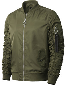 Chaqueta Bomber de Moda para Hombre, Nueva, en Oferta, para Invierno, Transpirable, con Logotipo Frontal, Servicio OEM - Product Image 2