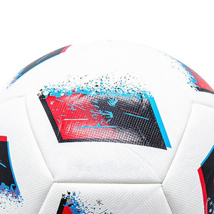 Balón de fútbol de alta retención de aire, cosido a máquina, de alta calidad, con logo personalizado, nuevo diseño, para exteriores, duradero, ligero y ecológico. - Product Image 4