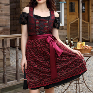 Vestido tradicional alemán Dirndl para mujer, diseño personalizado, patrón sólido, ligero, vestido bávaro Dirndl para mujer en venta - Product Image 4