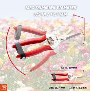 Kwang Hsieh 7.5 Inch Tự Làm Trái Cây Cắt Cắt Nho Kéo Với Chống-Trượt Grip Mềm Grip Kim Loại Xử Lý Thiết Kế Bỏ qua - Product Image 3