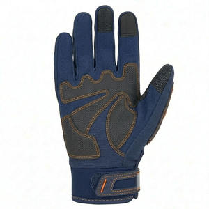 Gants de moto tactiques en cuir pour hommes avec protection rigide des articulations, équipement de sécurité respirant pour la course moto multisports 2026 - Product Image 3