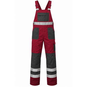Overoles Reflectantes de Alta Visibilidad con Logotipo Personalizado, de Sarga de Algodón, Dos Tonos, Ropa de Trabajo, Construcción, Múltiples Bolsillos, Correas Ajustables, Industriales - Product Image 1