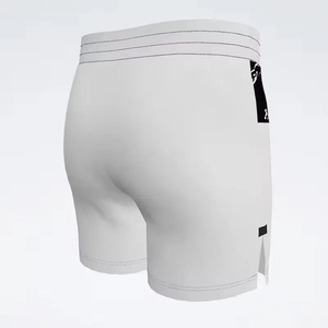 Pantalones Cortos Deportivos Blancos para Hombre, con Estampado de Camuflaje Negro, Tela de Poliéster, Ajuste Atlético, Absorción de Humedad, Ligeros, Transpirables, para Entrenamiento - Product Image 3