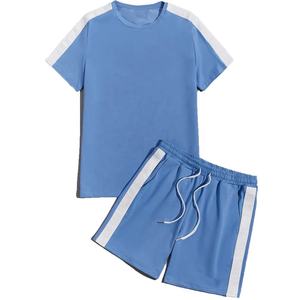EDOOR WEARS Unisex Drawstring Breathable Solid Mid <b>Short</b> Set Oversized T Shirt <b>Shorts</b> Matching Outfit Casual Summer Streetwear - Product Image 3