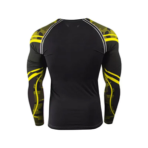 2026 New Arrival 100% Polyester Rush Guard <b>Compression</b> <b>Shirt</b> MMA Sportswear with Custom Logo OEM Service Available Wholesale - Product Image 2