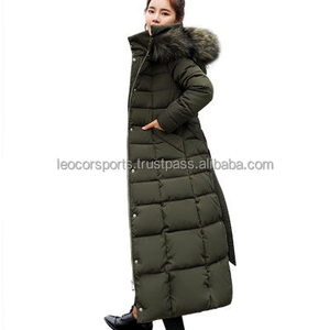 Custom <b>Women's</b> <b>Long</b> Winter Coat Thick <b>Puffer</b> <b>Jacket</b> with Detachable Fur Collar and Soft Comfortable Fabric - Product Image 2