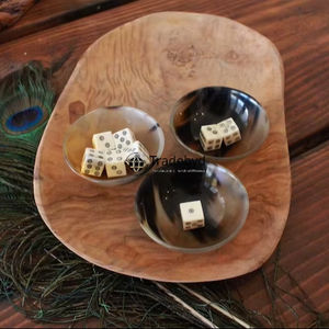 Elegante Tazón Decorativo Redondo con Forma de Cuerno de Ángel, Hecho a Mano, para Comedor, de Tradebyd - Product Image 1