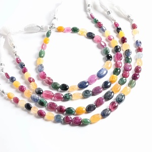 พลอยแซฟไฟร์แท้ธรรมชาติ หลายสี คุณภาพสูง รูปไข่ แบบเรียบ เม็ดพลอยหลวม - Product Image 3