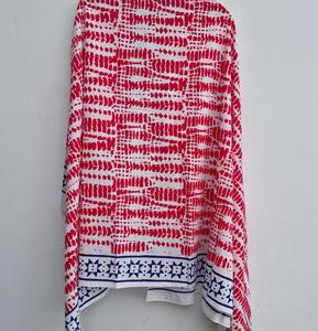 Wholesale Hand Block Print Soft cotton Handmade Boho Beach <b>Sarong</b> Featuring Elegant Lightweight Block Print Patterns In Earthy - Product Image 1