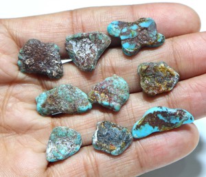 Turquesa Príncipe al por mayor, piedra natural en bruto, losa de turquesa natural de Arizona para la fabricación de joyas y colgantes. - Product Image 3