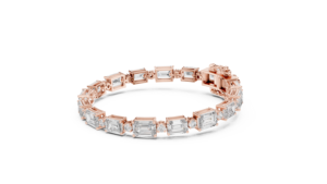 Pulsera de Oro 9K con Diamantes y Esmeraldas, Joyería Fina de Lujo con 33 Piedras Brillantes, Regalo Elegante para Mujer, Ideal para Bodas y Fiestas - Product Image 2