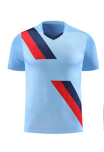 ชุดฟุตบอลผ้าโพลีเอสเตอร์แบบแห้งเร็ว ระบายอากาศได้ดี สั่งทำขายส่ง ชุดกีฬาฟุตบอลแขนสั้นสำหรับฝึกซ้อมฤดูร้อน - Product Image 3