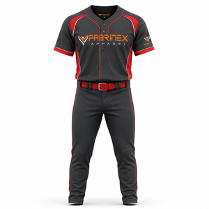 Uniforme de baseball de qualité supérieure, respirant, léger, tissu durable, coupe confortable, vêtements de sport d'équipe, ensemble d'uniformes de baseball - Product Image 6
