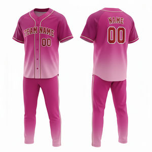 Uniforme de Béisbol Personalizado al por Mayor con Pantalones, Ropa Deportiva Sublimada para Equipos, Precio Económico, el Mejor Uniforme Sublimado Transpirable - Product Image 1