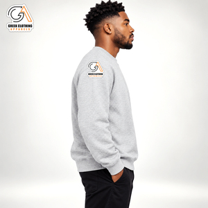 Ropa Griega, Sudadera de Cuello Redondo para Hombre, Modelo Hornets, Color Gris, Algodón, Corte Regular, Diseño Estampado, Informal - Product Image 3