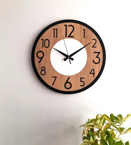 Premium Natural Wooden <b>Clock</b> Wholesale Rate Stylish <b>Wall</b> <b>Clock</b> for Living Room <b>Bedroom</b> Office and Decoration - Product Image 2