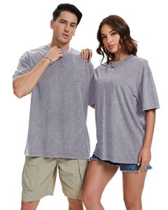 Camiseta Oversize de Diseño para Hombre, Algodón Pesado, Cuello Redondo, Manga Corta, Estilo Urbano, Ajuste Holgado, Casual, a la Moda, Disponible - Product Image 4