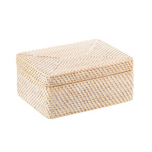 New design beautiful shape rattan <b>storage</b> <b>box</b> with lid made in Vietnam with wholesale price - Product Image 3