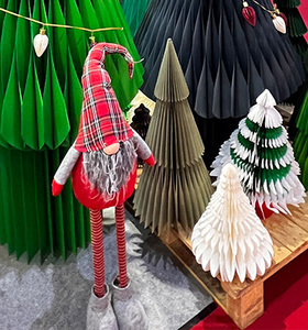 ต้นคริสต์มาสกระดาษรังผึ้งพับได้ขนาด 22 ซม. รุ่น CE-8P053 - Product Image 6