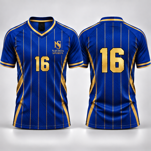 Camiseta de Fútbol Sublimada, Impresión Resistente a la Decoloración, Nivel Profesional, 100% Poliéster, Secado Rápido, Transpirable, Protección Anti-UV, Diseño Unisex - Product Image 4