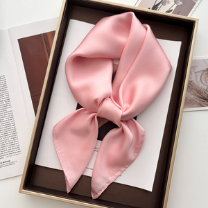 1 Pañuelo Cuadrado de Color Sólido para Mujer, Pañuelo de Playa de Lujo, Pañuelo para el Cabello, Bandana, Pañuelo para el Cuello, Hiyab, Chal - Product Image 1