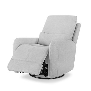 Sillón reclinable giratorio Dublin 30 en poliéster gris claro heathered - Product Image 6