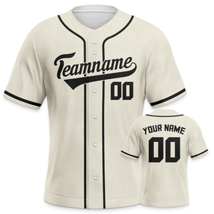 Maillot de baseball/softball brodé personnalisé, style boutonné, col en V pour homme, bretelles réglables, 100 % polyester, manches courtes - Product Image 4