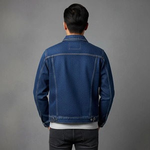 Men's Denim Jacket 100% Cotton Stonewashed Regular Fit Button Closure Casual Style Autumn Wear - Product Image 6