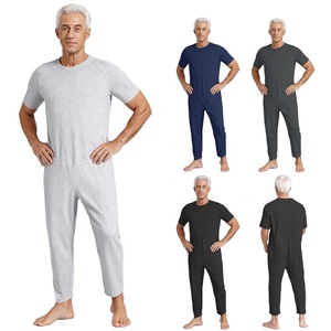 Ropa adaptable de talla grande para adultos, mujeres y hombres, mono de color sólido para personas mayores con demencia y necesidades especiales para la vida diaria. - Product Image 1